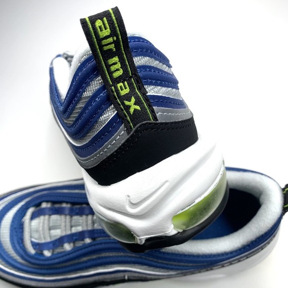 Nike Air Max 97 Women Shoes Size 7.5 Atlantic Blue Voltage Yellow DQ9131-400 - Picture 5 of 10